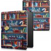 Puzdro KW Mobile - Library Motto - KW4941707 - pre Amazon Kindle Oasis 2/3 - viacfarebné (KW Mobile obal na Amazon Kindle Oasis 2/3, flip, Library Motto, viacfarebné, AutoSleep + záruka 3 roky + darče