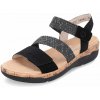 Remonte dámske sandále R6861-02 čierna S5