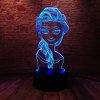 3D LED Lampička Elsa Ľadové kráľovstvo