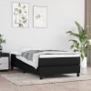 vidaXL Boxspring posteľ s matracom čierna 100x200 cm látka 3144055