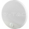 15W LED PIR senzorové svietidlo 3V1 okrúhle biele IP44 1300lm VT-81004 (V-TAC)