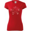 Kameň nožnice papier Spock - Dámske Fantasy športové (dresovina) - XL ( Červená )