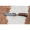 Jiří Čurda | Poľovnícky damaškový nôž 11,8 cm orech/jelení paroh | CU0029