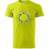 Tenisová loptička v triku - Klasické pánske tričko vyššej gramáže - XL ( Limetková )