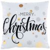 Tutumi Vianočný obliečka na vankúš Veselé Vianoce I. 45x45 cm biely/zlatý