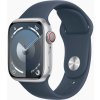 Apple Watch S9 Cell/ 41mm/ Silver/ Sport Band/ Storm Blue/ -S/ M MRHV3QC/A