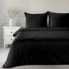 EUROFIRANY SATÉNOVÉ OBLIEČKY VERA 200X220 CM, 2 KS 70X80 CM ČIERNE