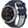 eses Silikónový remienok pre Garmin - Tmavo modro sivý, QuickFit 26mm