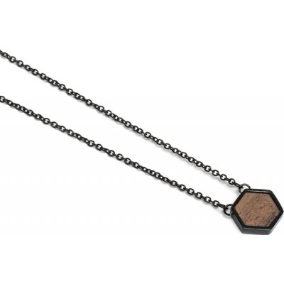 BeWooden Dámsky náhrdelník s dreveným detailom apis nox hexagon JWN16