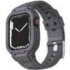 AppleKing odolné Armor puzdro s remienkom pre Apple Watch 41mm / 40mm / 38mm - sivé - možnosť vrátiť tovar ZADARMO do 30tich dní