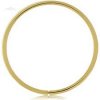 Šperky eshop - Zlatý 375 piercing - lesklý tenký krúžok, hladký povrch, žlté zlato S1GG205.18 - Hrúbka x priemer: 1 mm x 8 mm