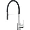 Kuchynská batéria s flexibilným ramenom Pyramis Serina čierna chrómová 090939801
