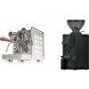 Rocket Espresso Appartamento, white, walnut + Eureka Mignon Manuale, BL black