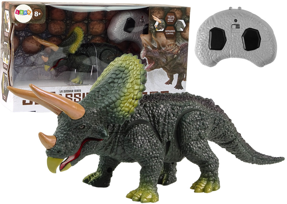 IMPORT LEANTOYS Dinosaurus Triceratops na diaľkové ovládanie