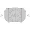 Sada brzdových platničiek kotúčovej brzdy A.B.S. 37223