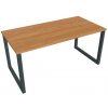 Hobis Pracovný stôl UNI O, 160x75,5x80 cm, jelša/čierna