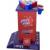 BeerCup Bounce, speedpongový hrací stĺp, kompaktný kartón, 6 modrých a červených pohárov, vrátane 2 loptičiek (400)
