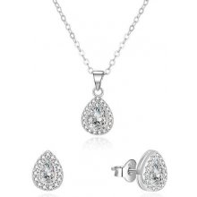 Beneto oslnivá súprava šperkov so zirkónmi AGSET188R náhrdelník náušnice