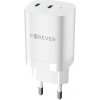 Rýchlonabíjačka do siete Forever TC-05-35CC GaN PD 2x USB-C 35W biela (GSM171398)
