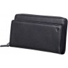 Dámska kožená peňaženka Roncato - Aventus Lady Wallet with Double Zip 4124.83/01 - 01 Nero/Black (RO)