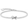 Thomas Sabo A2172-643-14-L19V Silver Bow-Bracelet With White stones