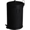 HowHomely 20 L RETRO ČIERNY VINTAGE DO KUCHYNE NA TRIEDENIE ODPADU