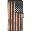 AppleKing peňaženkové puzdro so stojančekom retro vlajka USA pre iPhone 11 – farebné - možnosť vrátiť tovar ZADARMO do 30tich dní