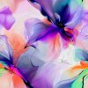 Strima French Terry Digital Print - Abstract Flowers, Multicolor