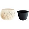 Prosperplast Sandy Bowl kvetináč 29 cm krémová DSK290