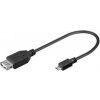 PremCord USB kab redukceA/fem-MicroUSB/male20cmOTG PR1-kur-14