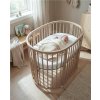 New Baby rastúca postieľka 3v1 oválna + matrac kašmírová