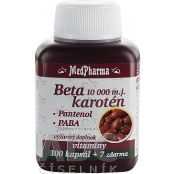 MedPharma Beta karoten 10.000 m.j.Pantenol PABA 107 kapsúl