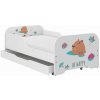 Detská posteľ s matracom a zásuvkou, CAPYBARA FAMILY
