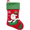 Dekorácia MagicHome Vianoce, Ponožka so santom, 41 cm
