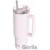 Nerezový termohrnček so slamkou Stream Light Pink 950 ml - Quokka