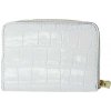 Dámska biela peňaženka na zips (Kožená peňaženka)
