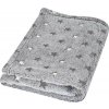 MATEX Detská deka z mikrovlákna MILLY 75X100 [TB0294_G44] sivé hviezdičky