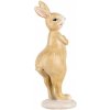 Clayre & Eef Dekorácia zajačik s ružovým vajíčkom - 5*6*13 cm - Clayre & Eef