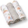 BabyOno Plienky mušelínové Super soft Šedá 3 ks