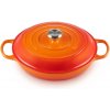 Le Creuset - Liatinový hrniec plytký 30 cm / 3,5 l, oranžový