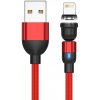 Magnetický nabíjací a dátový kábel Madvell Lighting pre iPhone 1 až 2 metre červená Délka: 2 metre