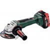 Metabo 613077660 - WB 18 LTX BL 125 Quick - AKU uhlová brúska, 18V 2x5.5Ah LiHD, Nabíjačka ASC 145, metaBOX 165 L