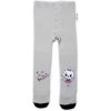 Baby Nellys Bavlnené pančucháče Mačička - sivé, veľ. 104/110, 104/110 (3-5r)