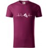 EKG Badminton košík - Tričko z organickej bavlny - XL ( Fuchsiová )