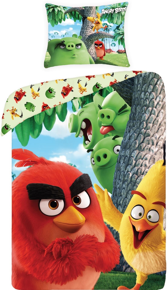 Halantex Obliečky Angry Birds vo filme red bavlna 140x200 70x90