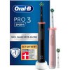 Oral-B Pro3 3900 612626 elektrická kefka na zuby čierna, ružová; 612626 - Oral-B Pro 3 3900 Duo Black & Pink