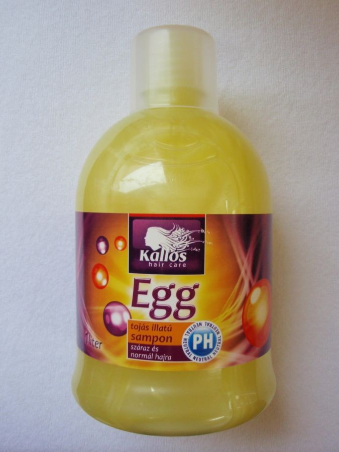 Kallos Hair Care šampón pre suché vlasy Egg Shampoo 1000 ml