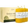 Včelia farma 3x sviečka z včelieho plástu 8/5 cm