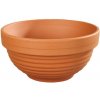 Nohel Garden Keramický kvetináč v tvare misky 16x7 cm Flower Natur, terakota