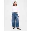 GAP Džínsy Mid Rise horseshoe UltraSoft Tmavomodrá